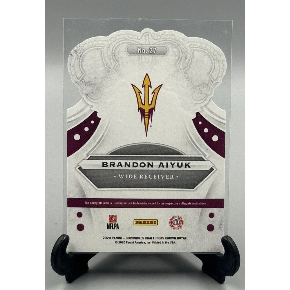 2020 Panini Chronicles Draft Picks #27 Brandon‎ Aiyuk Crown Royale 49ers RC ASU